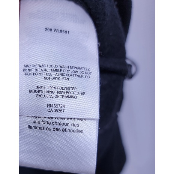 Columbia Black Full Zip Hooded Fleece Jacket Women's MEDIUM - Picture 6 of 7